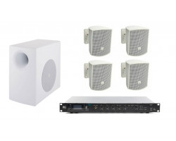 Акустическая система JBL с сабвуфером 4 динамика | Белый цвет